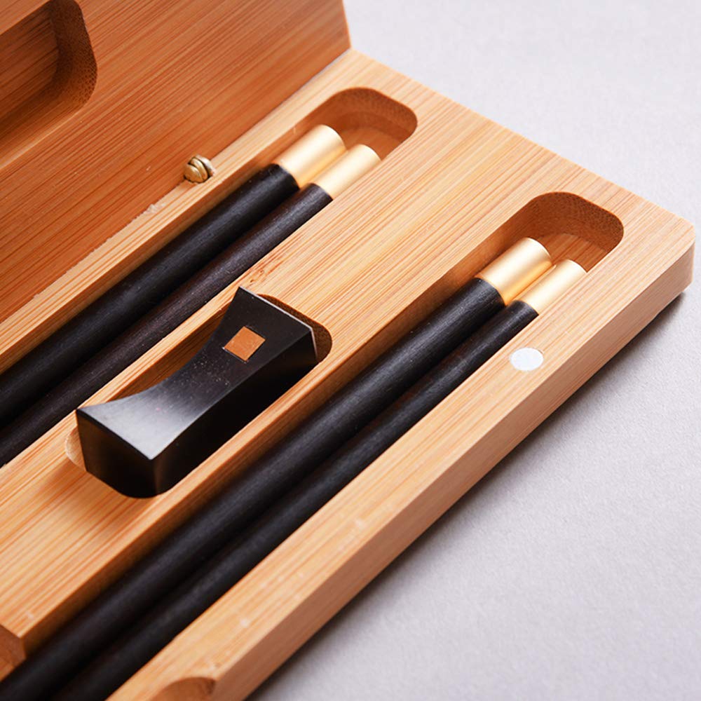 Ensemble De Baguettes Chinoises Panda,2 Paires De Baguettes Japonaises Pour Sushi Et Repose-Baguettes Panda En Céramique, Baguette Chinoise Reutilisable En Bambou,Cadeaux Pour Les Amateurs De Panda