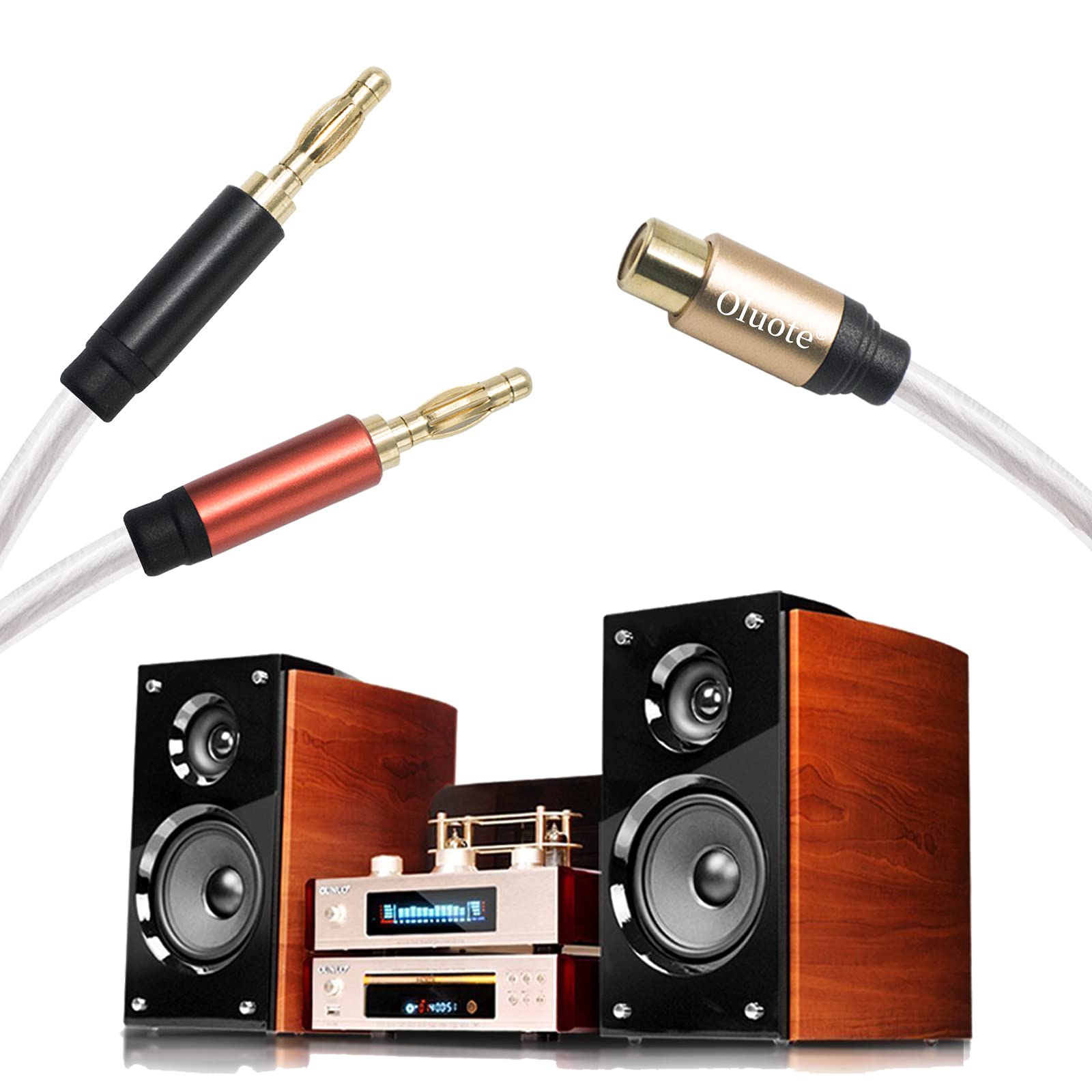 16 Pièces Fiches Bananes 4mm Fiche Enceinte Audio 20A Haut Parleur