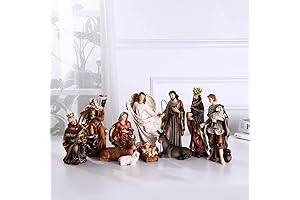 Exquisite Catholic Nativity Set: A Sacred Display for the Holy Season