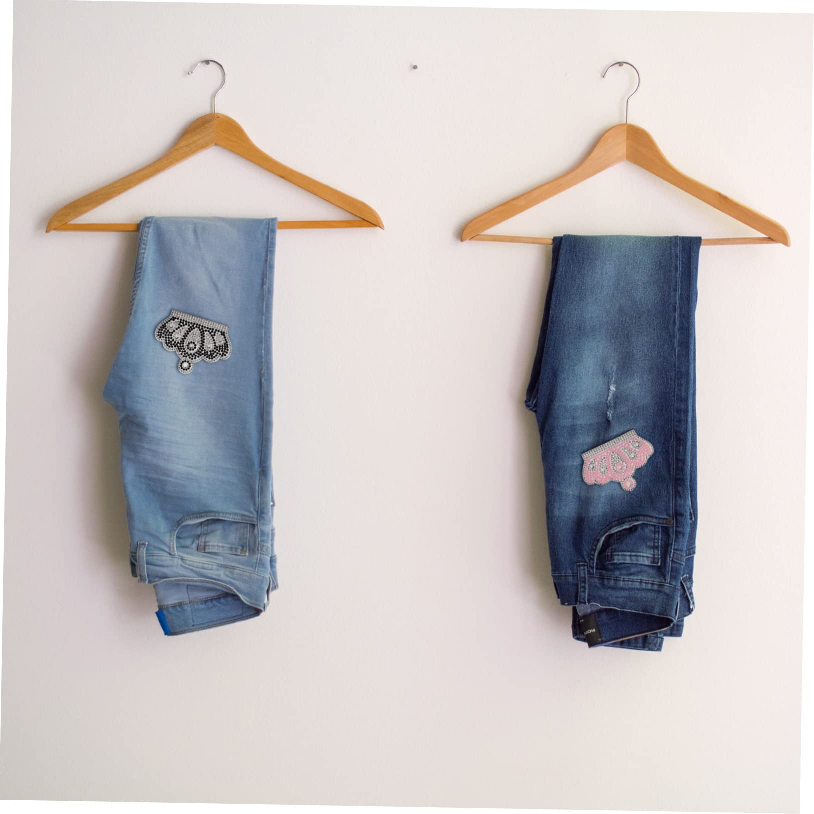 30pezzi Adesivi Decorativi Forma Di Perle e Strass Per Abbigliamento e Accessori Per Cappelli Borse e Valigie Design e Accattivante