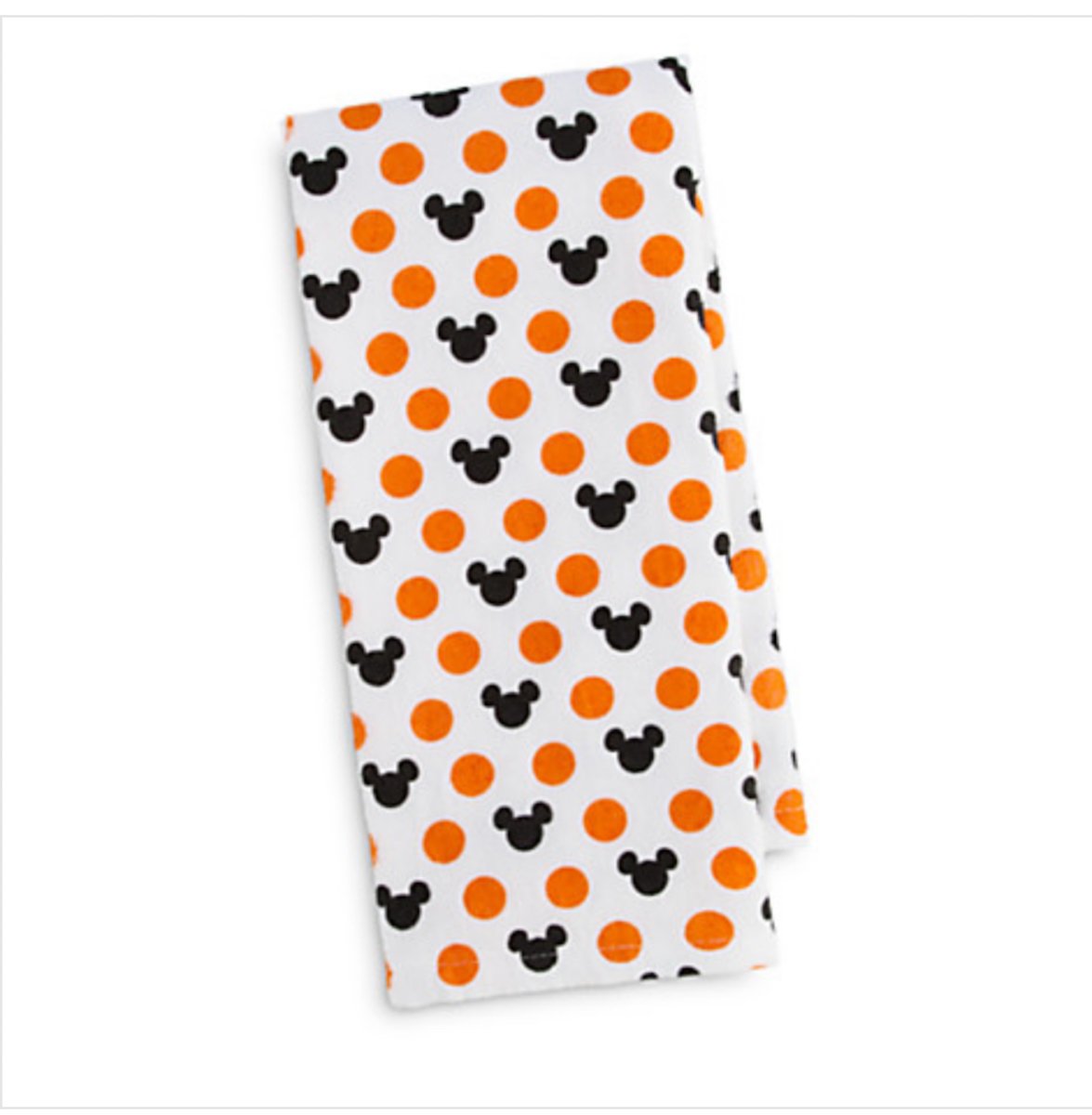 Disney Parks Mickey Minnie Mouse Pumpkin Halloween Kitchen Dish Towel Set of 2