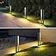 LED Wegeleuchten Außen 7W, LED Gartenleuchte, 3000K Aussenleuchte Stehlampe Außen, LED Pollerleuchte 60CM IP65, Standleuchte für Garten