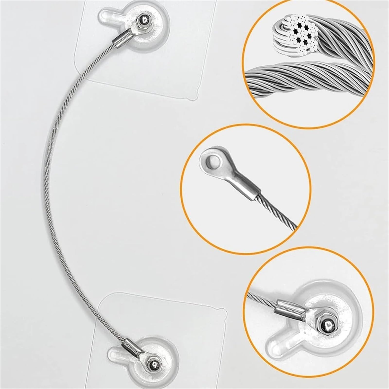 Fijación de muebles a la pared, Kit de unión de anclajes for muebles, correas de seguridad sin taladro for gabinetes y televisores(40cm)