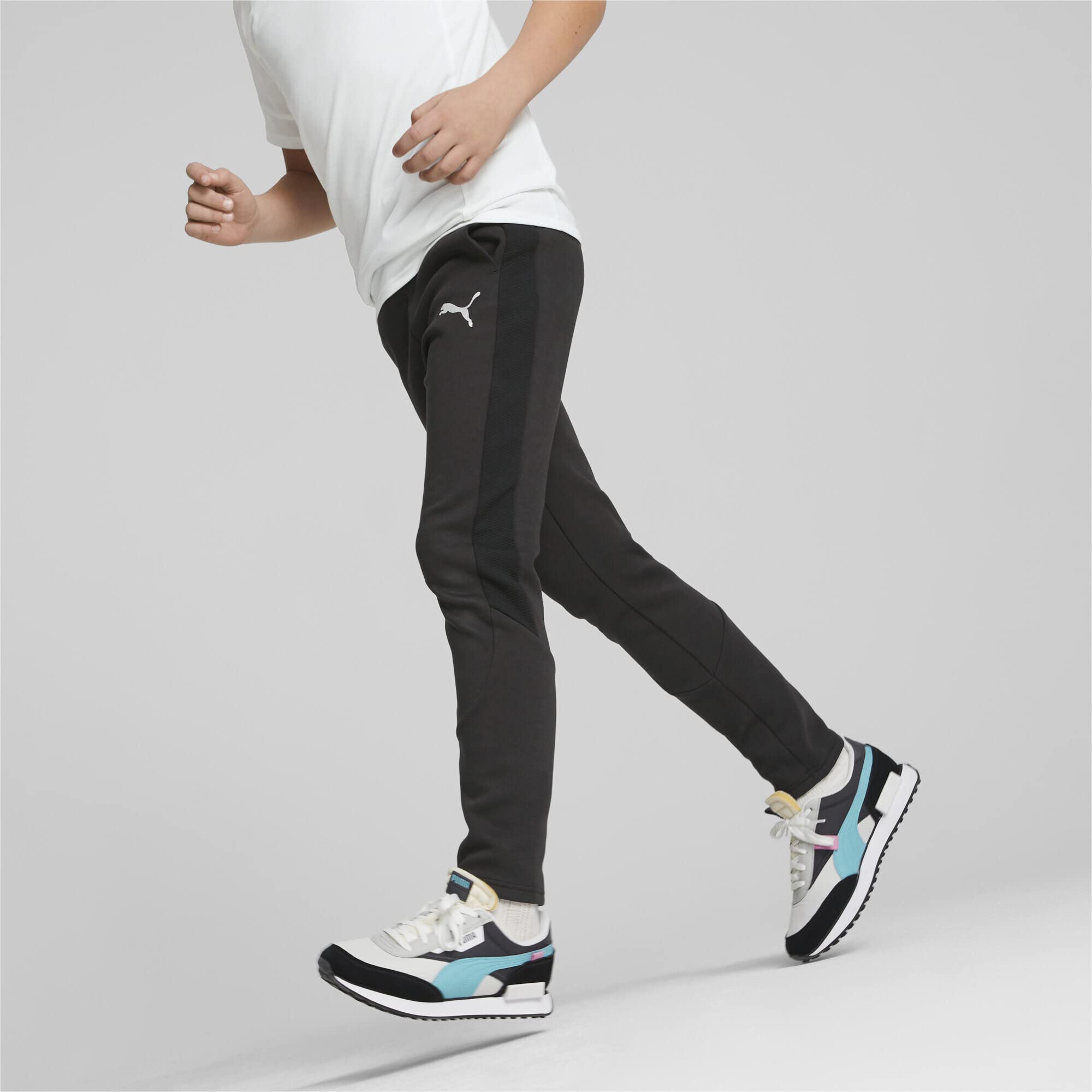 PUMA Pantalones Evostripe B - Pantalones de Punto Niños