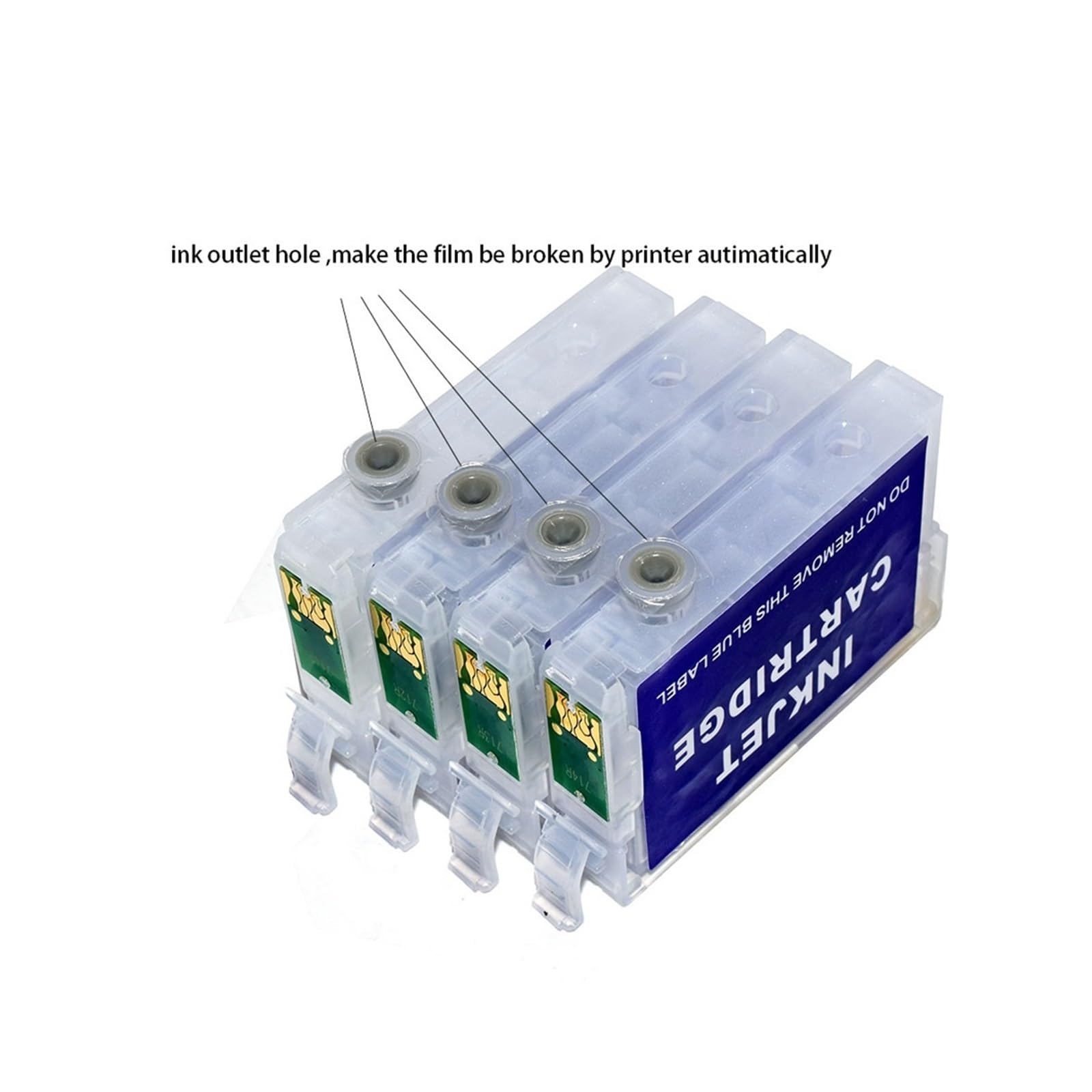 Compatibile con Epson SX210 SX200 T0711 Ink Cartridge | Cartuccia ricaricabile Europa da 4 pezzi con chip ARC SX209 SX115 SX110 SX105 SX100