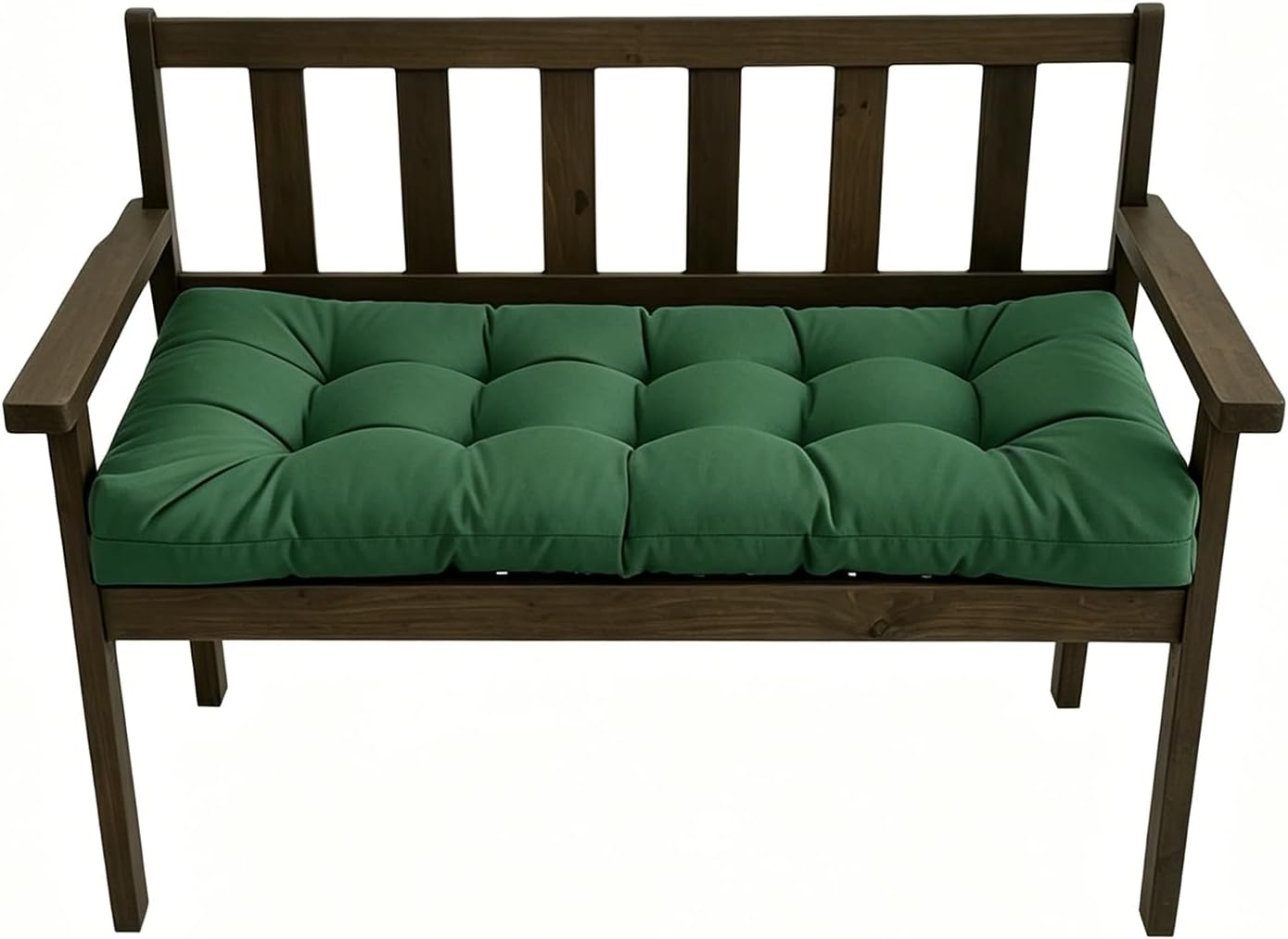 Outdoor Bench Cushions 40x20in Waterproof Swing Cushions Thicken Patio Bench Pad for Indoor Outdoor Furniture Dark Green