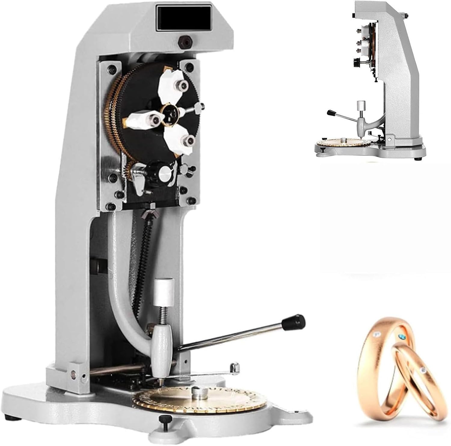 Jewelry Engraver - Professional Bench Tool for Marking Eternity Rings and Alphanumeric Characters in Workshops and Studios, Commercial-Grade Quality