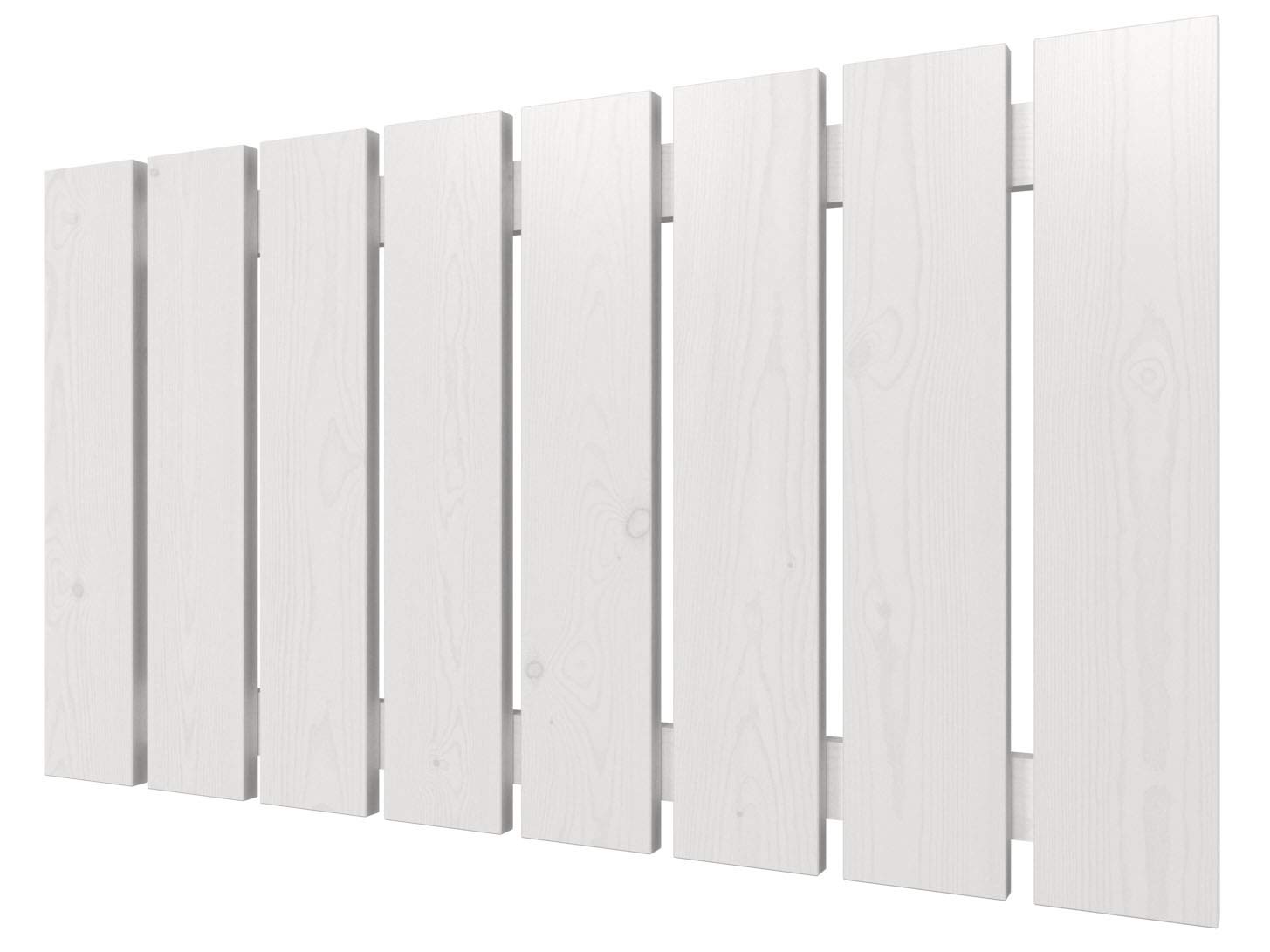 LA WEB DEL COLCHON - Cabecero de Madera Rústico Córcega para Cama de 105 (115 x 50 cms) Blanco nórdico | Cabeceros Madera | Dormitorio Matrimonio | Cabezal Cama |Estilo nórdico
