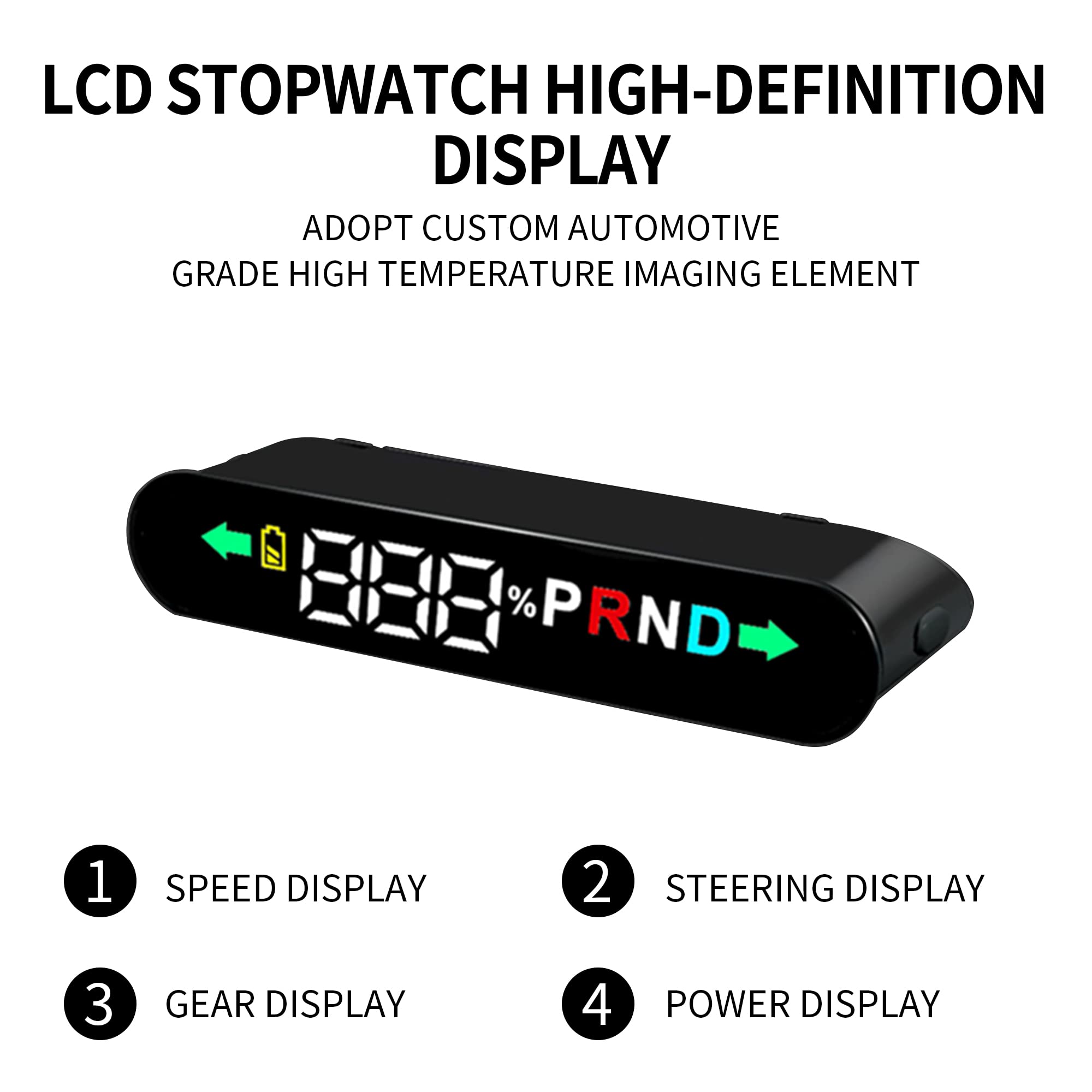 Arcoche Air Stopwatch for Tesla Model 3/Y Speed LCD Dashboard Heads Up Display HUD Plus Accessories