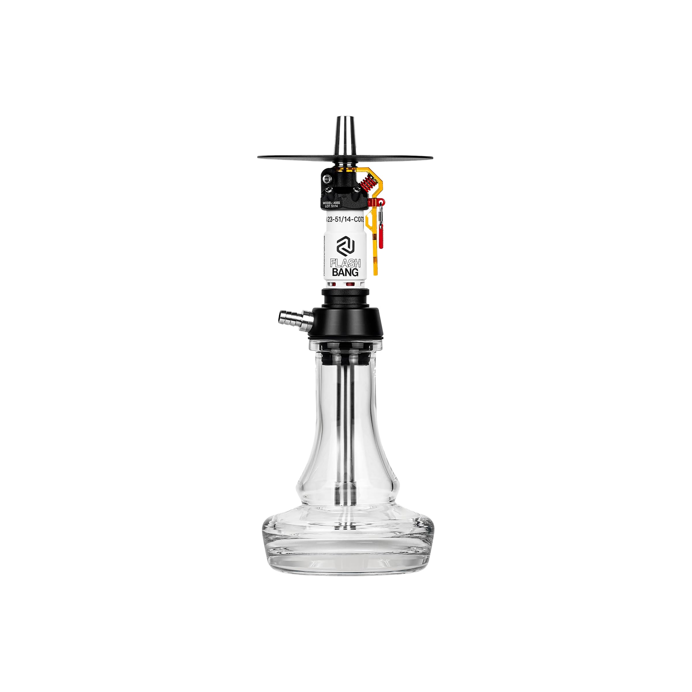 Moze - Amotion - Flashbang - Premium Edelstahl Shisha in detailierter Flashbang Optik - Hochwertige Verarbeitung (Amber)