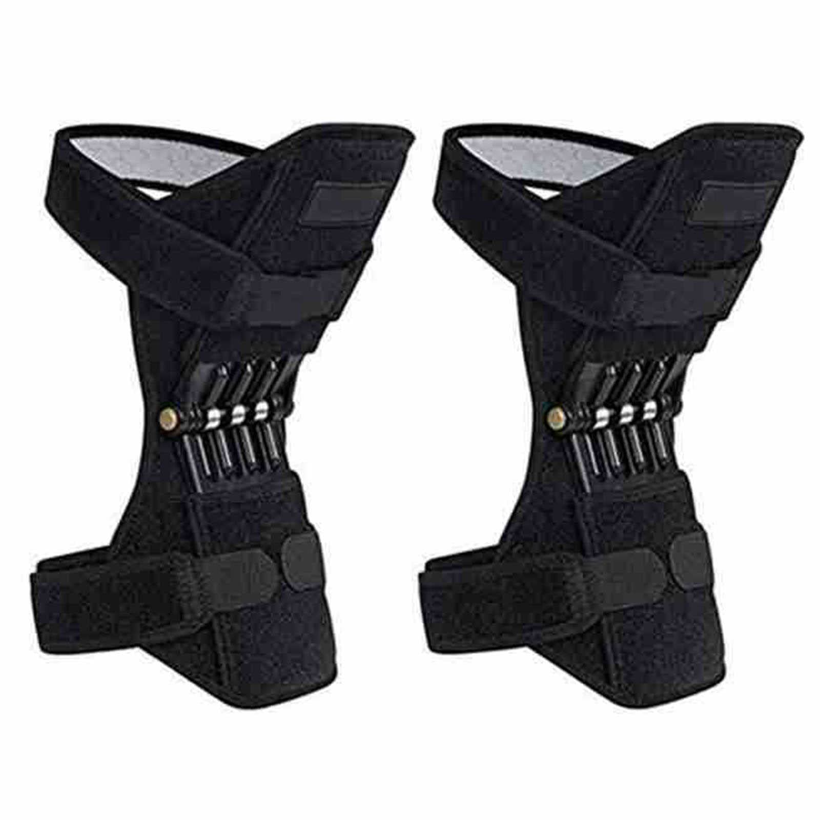 Rodillera con resorte para aliviar el dolor de artritis, talla grande para correr y senderismo (1 par)