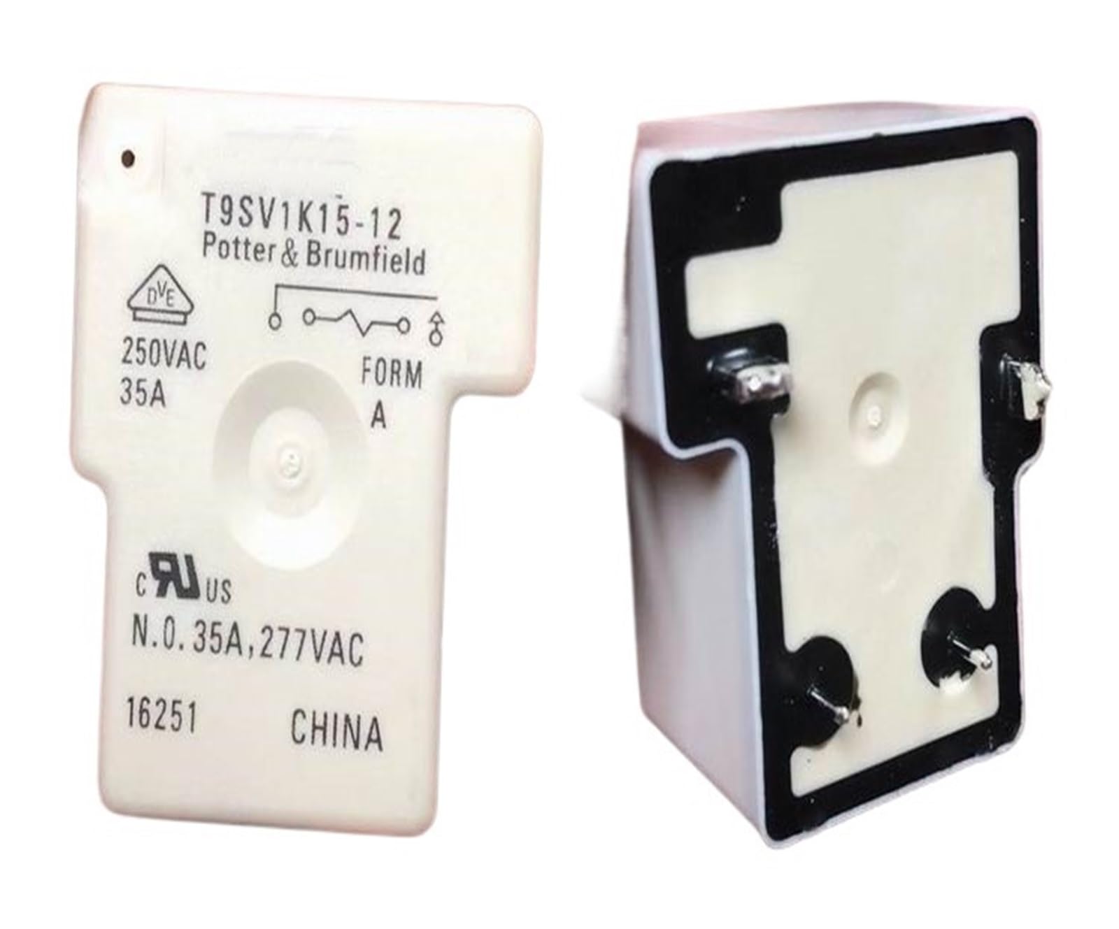 Relé T90-1A-4P-12V-35A componente electrónico T9SV1K15-12 interruptor electromagnético