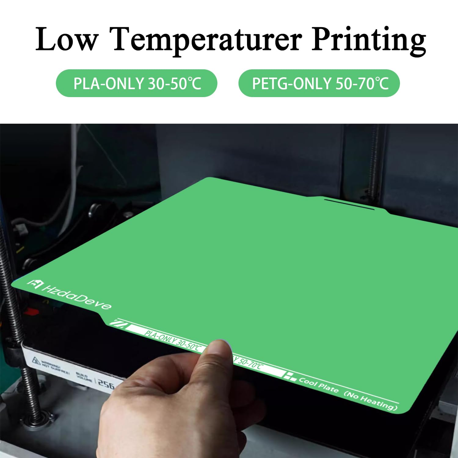 Cool Plate for Lab X2D/P2S/P1S/P1P/A1/X1C Low Temperature Cold Build Plate image 3