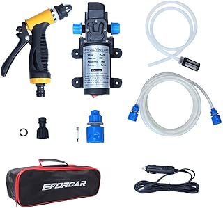 EFORCAR Electric Car Washer, High Pressure Car Washer Pump,12V 80W Electric Washer Pump Car Washer Device for Auto,Pet, Window,Watering and Camping (Car Washer) - coolthings.us