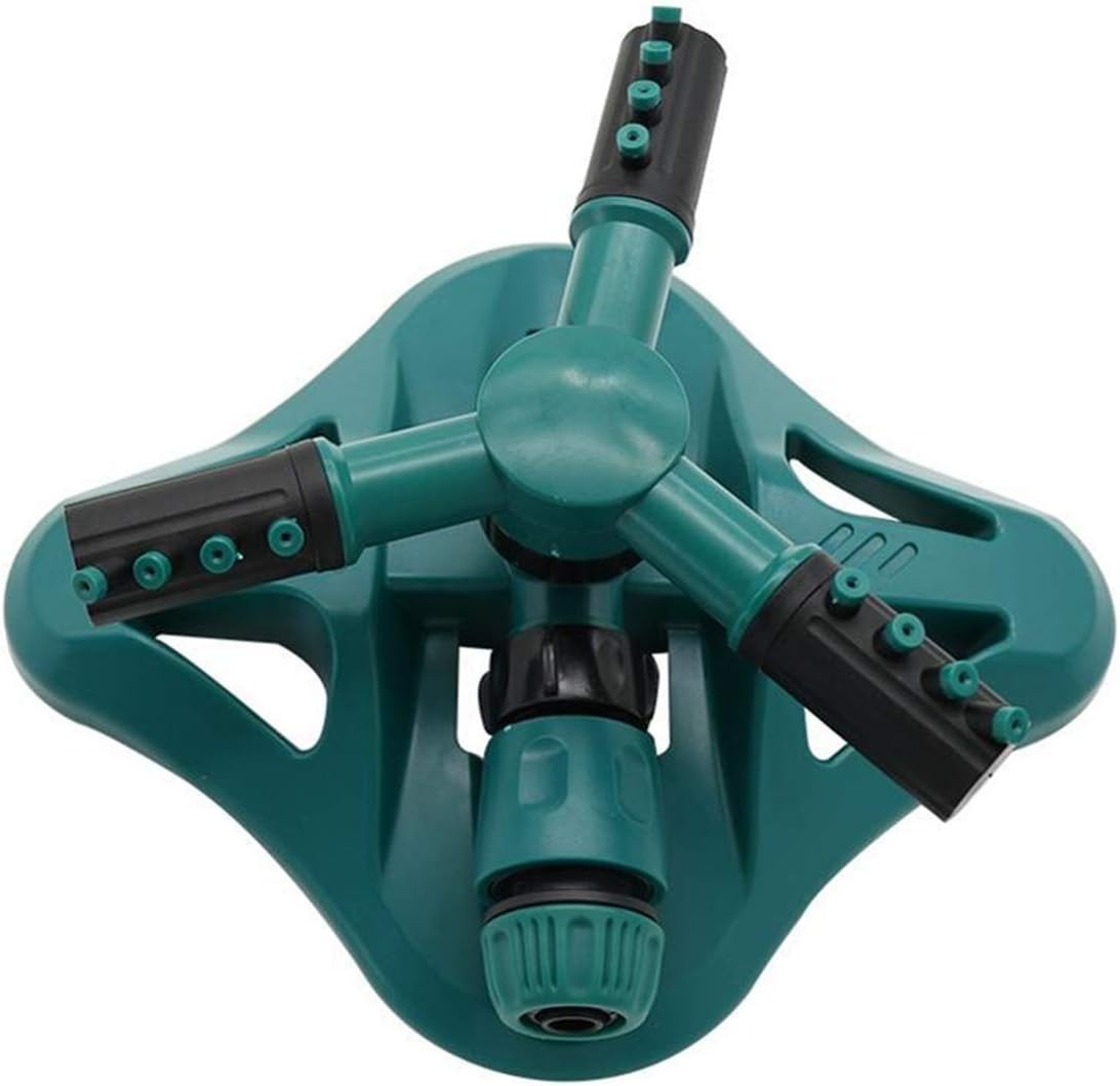 Gardening Irrigation Dripper 1Pc 360 Degree 3 Nozzle Round Rotating Sprinkler Garden Yard Lawn Agriculture Grass Automatic Irrigation Watering Nozzle