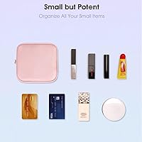 Vista 5 de Wandering Nature Pequeña Bolsa de Maquillaje para Cartera Mini Bolsa de Maquillaje Bonita Bolsa de Cosméticos para Mujeres con Bolsillos Deslizantes