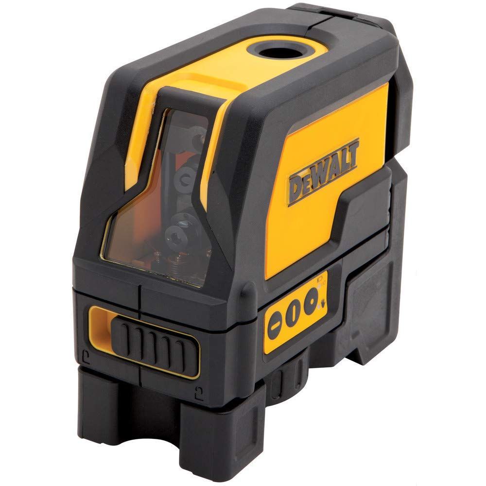 DEWALT STANLEY BLACK & DECKER DW0822 Self-Leveling Cross Line and Plumb Spots Laser, Clear