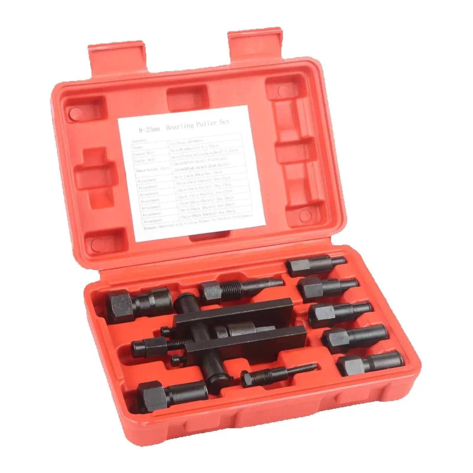 Extractor de Volante Motor Kit de Herramientas extractoras de cojinetes de 8-25 mm para Acero de aleación de Motocicleta