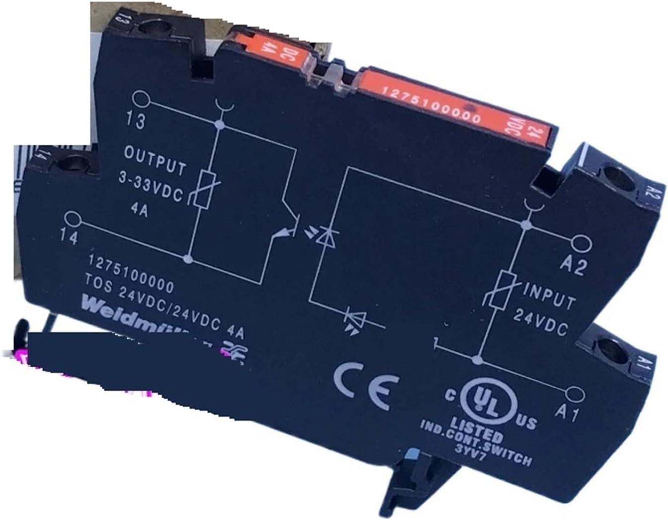 1pcs/lot relay TOS 24VDC/24VDC 4A Optocoupler solid-state relay 1275100000
