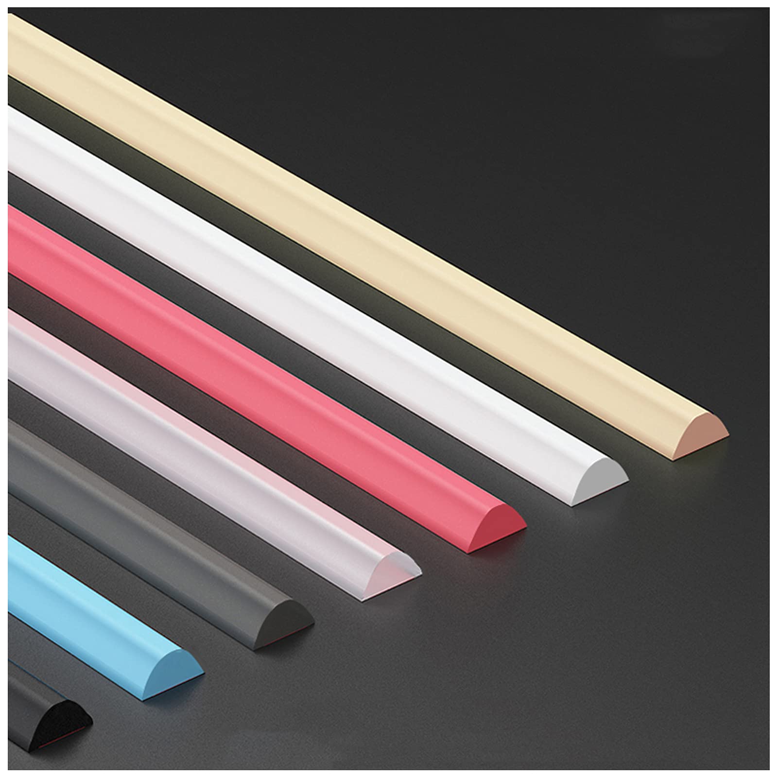 Tira De Retención De Separación En Seco Y Húmedo,Umbral de Ducha Plegable Presa de Agua,Tira de Retención de Impermeable Autoadhesiva Adecuado para Cocina y Baño,Azul,300cm/118in