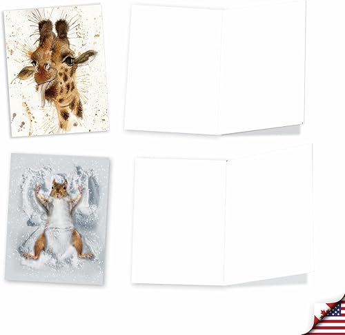 Miniatura 3 de The Best Card Company - Juego de 36 notas en blanco surtidas de 4 x 5.12 pulgadas con sobres (6 diseños, 6 de cada uno) Fun Friendship, paquete