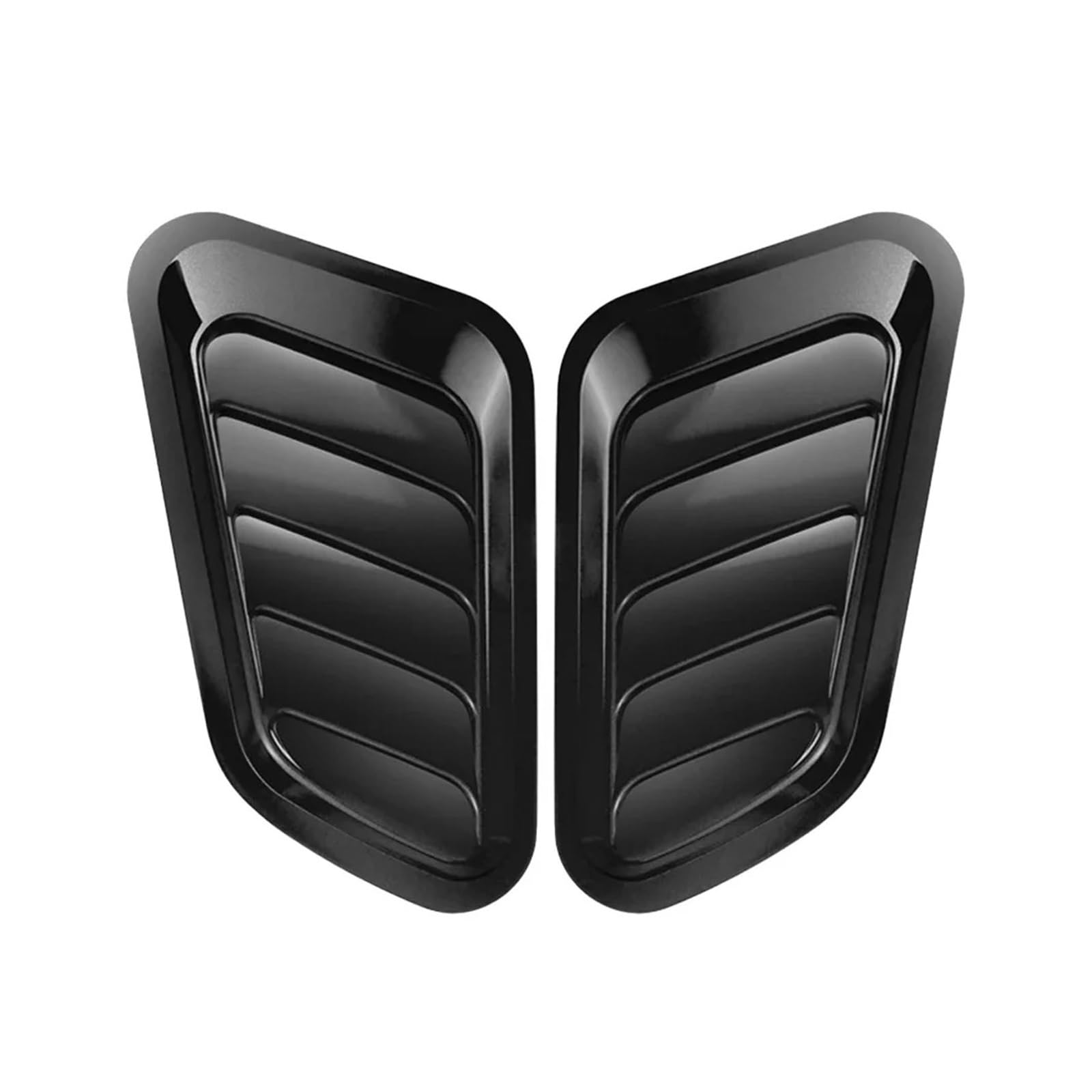 Capó universal para coche con entradas de aire decorativas negras estilo carbono, 2 uds. 7