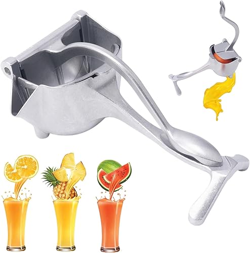 Miniatura 9 de Extractor de jugo de fruta fresca de aleación de aluminio, exprimidor de limón de mano resistente, exprimidor para exprimir naranjas, limones de 2