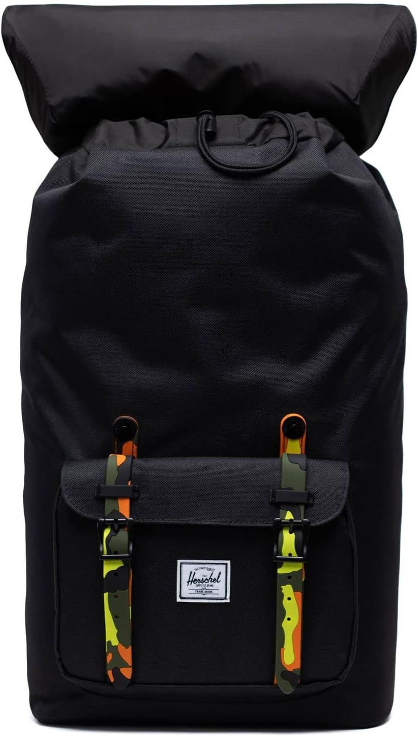 Buy 2 get 3 Herschel Supply Co. Little America Black/Neon Camo One Size Black Friday - 70% OFF Herschel Supply Co. Little America Black/Neon Camo One Size