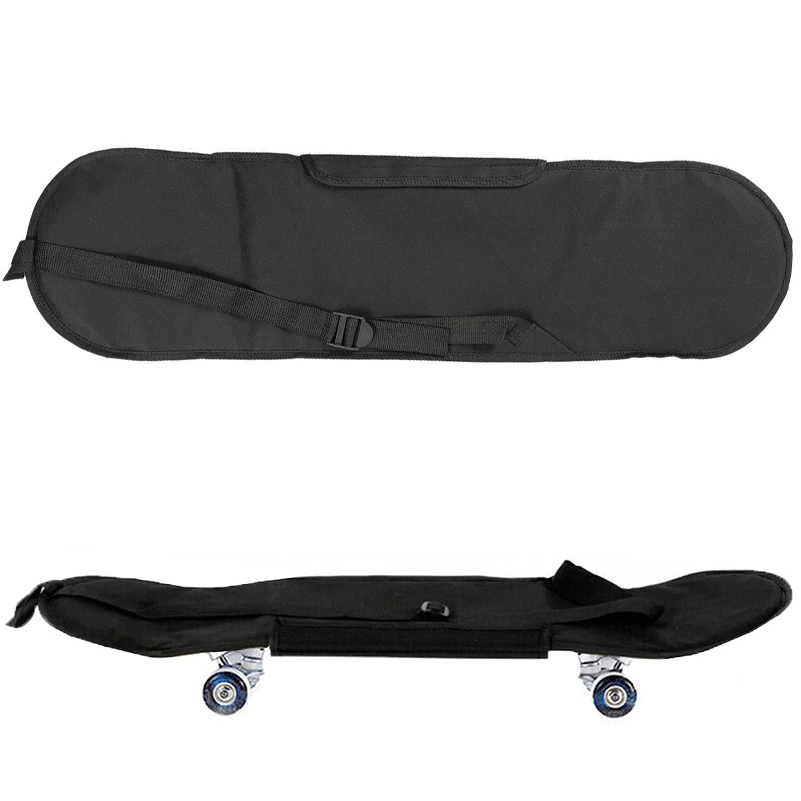 Sac De Planche à Roulettes Sac De Longboard Sac à Dos Pour Skateboard Roulettes Skateboard Sac Universel Bandoulière Réglable Oxford Convient à La Plupart Des Types De Skateboards, 84 x 22cm