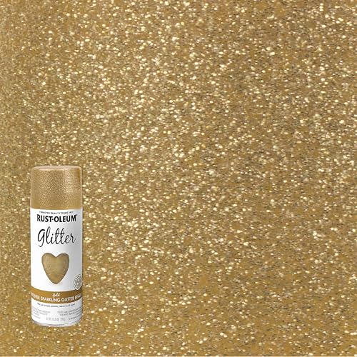 Image of Rust-Oleum 301495 Specialty Glitter Spray Paint, 10.25 oz, Gold