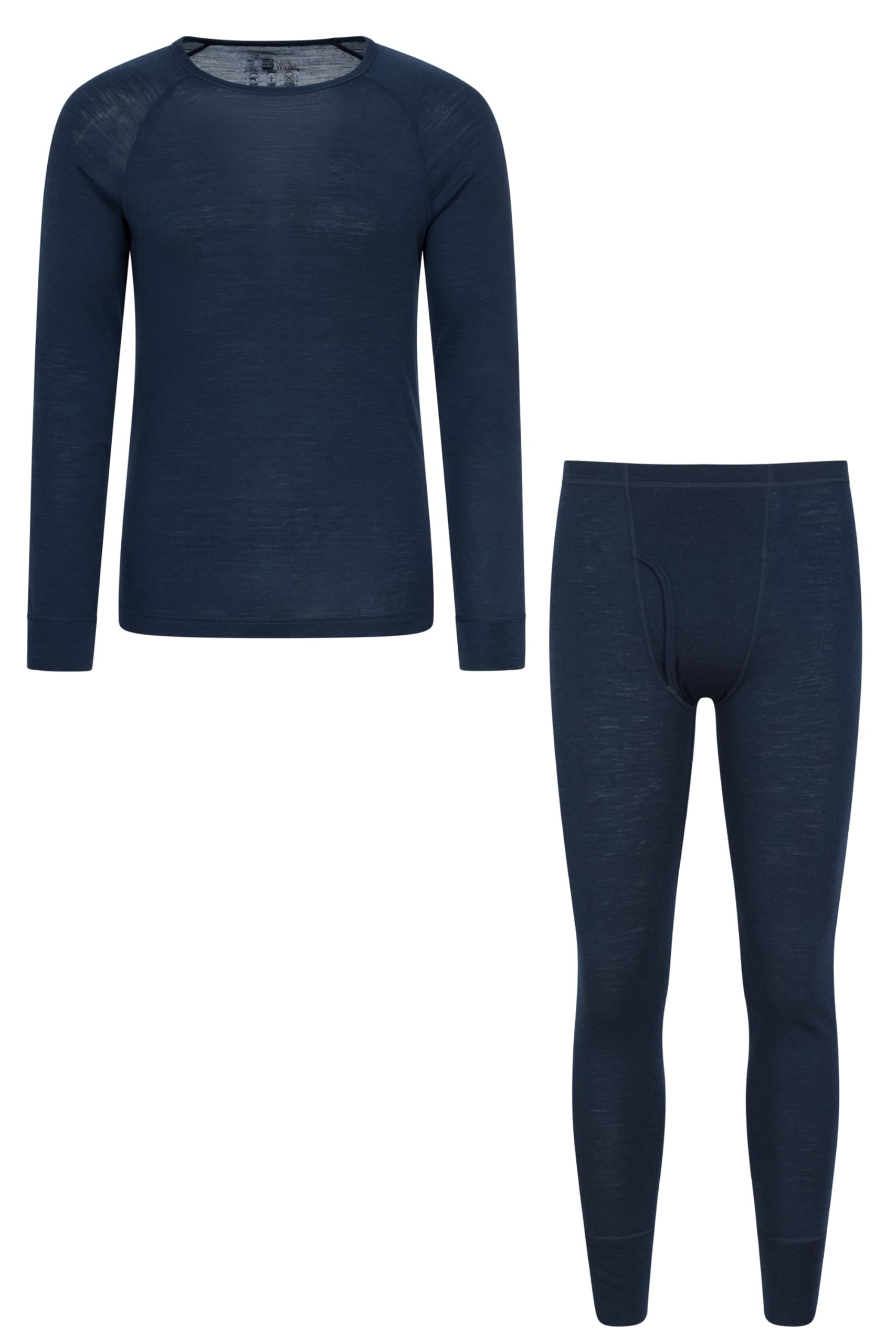 Mountain Warehouse Men's Navy Merino Thermal Top & Pant Set 3XL