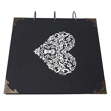 Adium Scrapbook Album Set, Scrapbook Album Blank Sticky with Iron Ring for Photo Album for Painting Collector