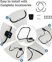 Vista 4 de Ab Machine Exercise Equipment, Portable Sit up Machine for Core Strength, Study Ab Crunch Machine, Ab Roller for Abdominal Workout Exerciser & Blanco