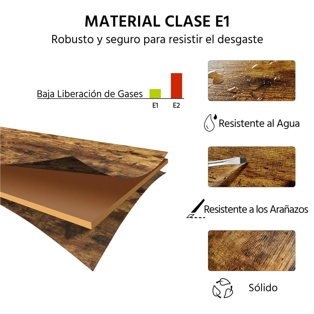 Yaheetech 1pcs Mesa Auxiliar de 3 Niveles Mesita Auxiliar Alta 40x30x74,5 cm Mesitas de Noche de Estilo Industrial para Dormitorio Salon Cocina Sofa