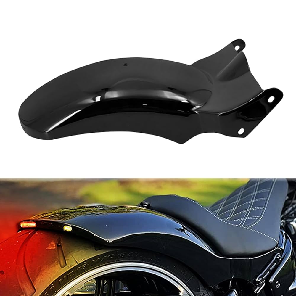 HarleyDavidson Light Flash Motorcle ブラウン HDBUBALUS Motorcycle Rear Fender with LED Lights Turn Signal