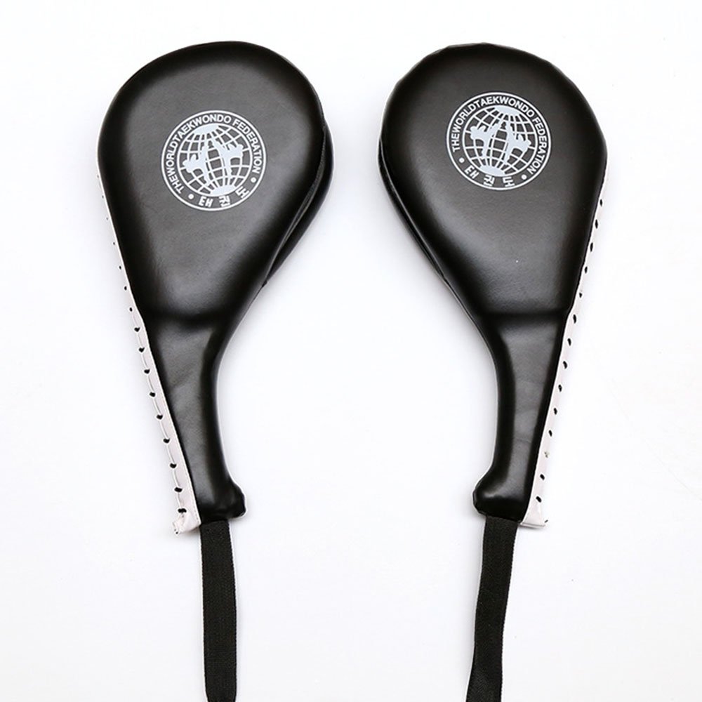 2x Taekwondo Kicking Pad Karate MMA Training Target Paddle Kungfu Hand Strike (Black)