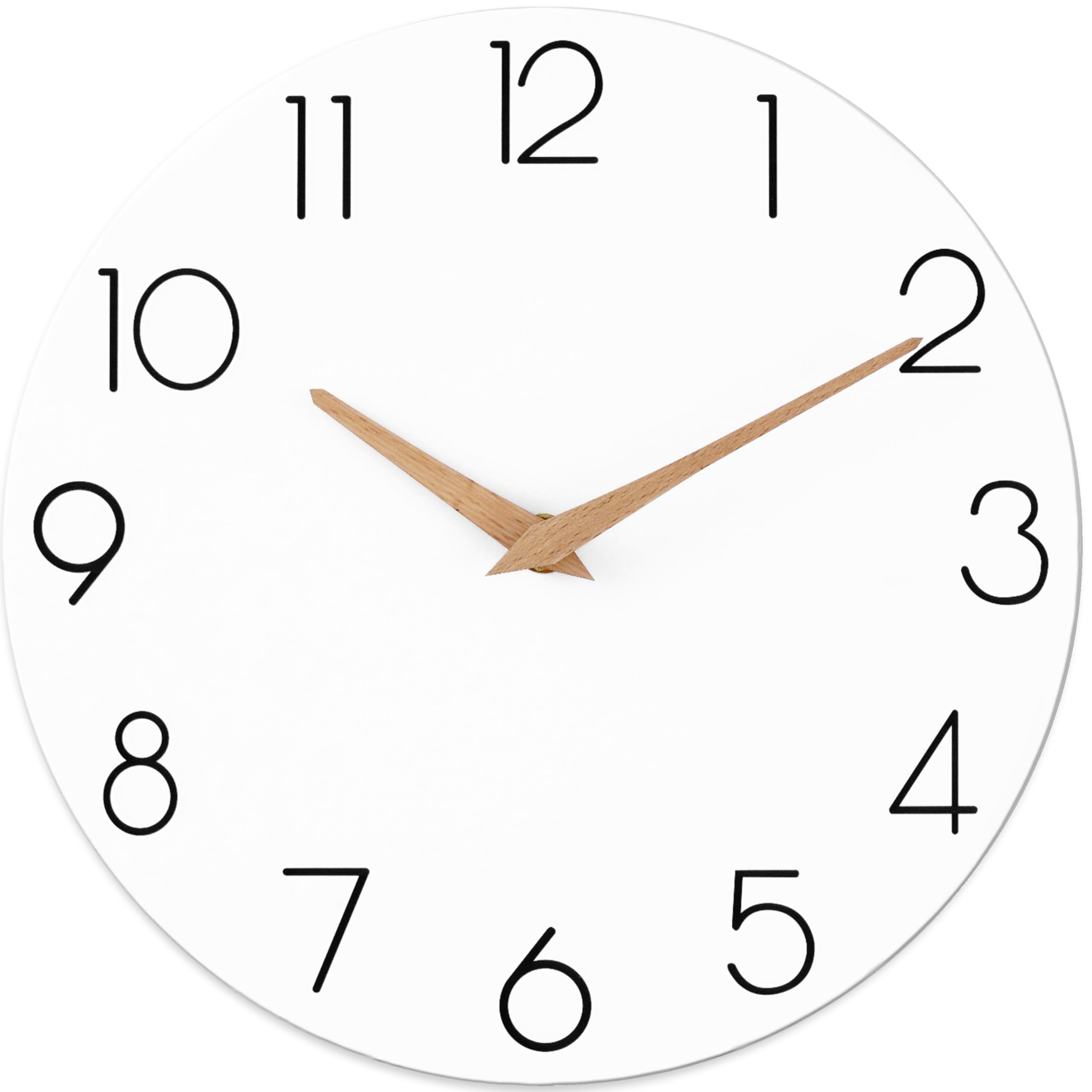 Horloge murale en bois sans tic-tac mécanisme silencieux à piles 40 cm
