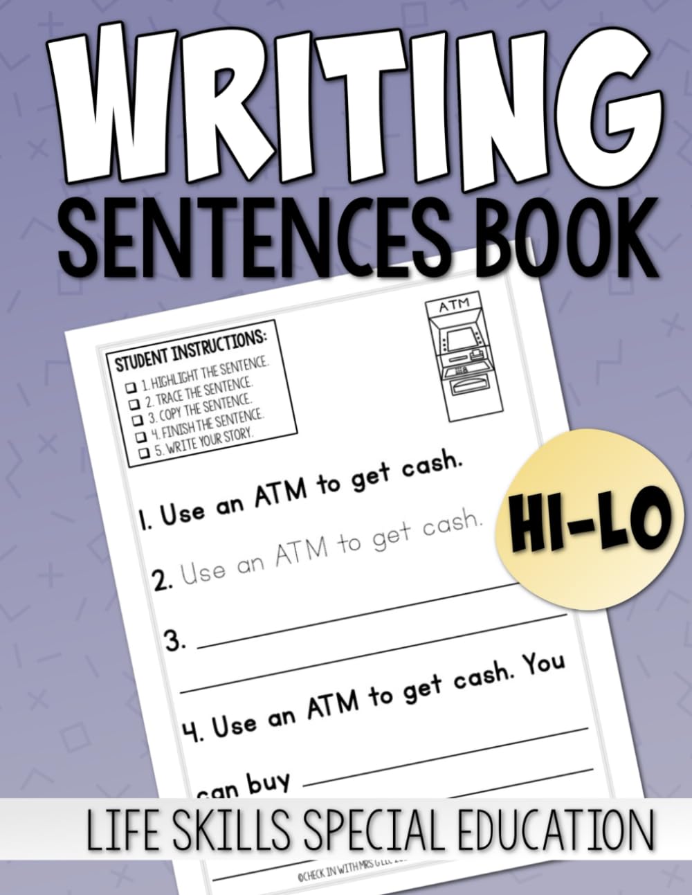 Writing Sentences Book: Life Skills Special Education