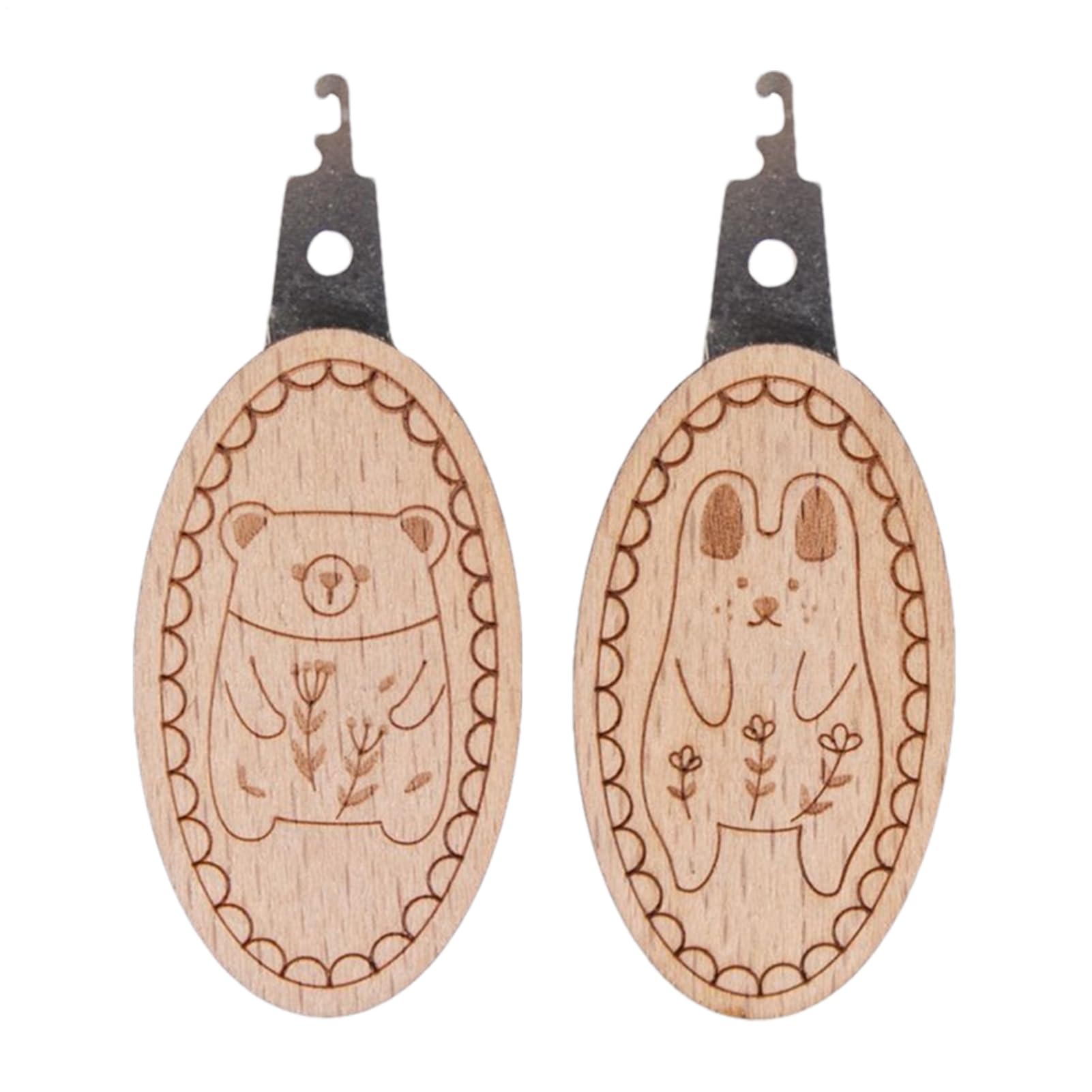 Needle Threaders for Hand Sewing - 2-Pack Easy Use Tool | Durable Housing with Fine Steel Wire Loop & Finger-Grip Texture, Quilting Craft Aid for Mom, Grandpa, Husband and Grandma