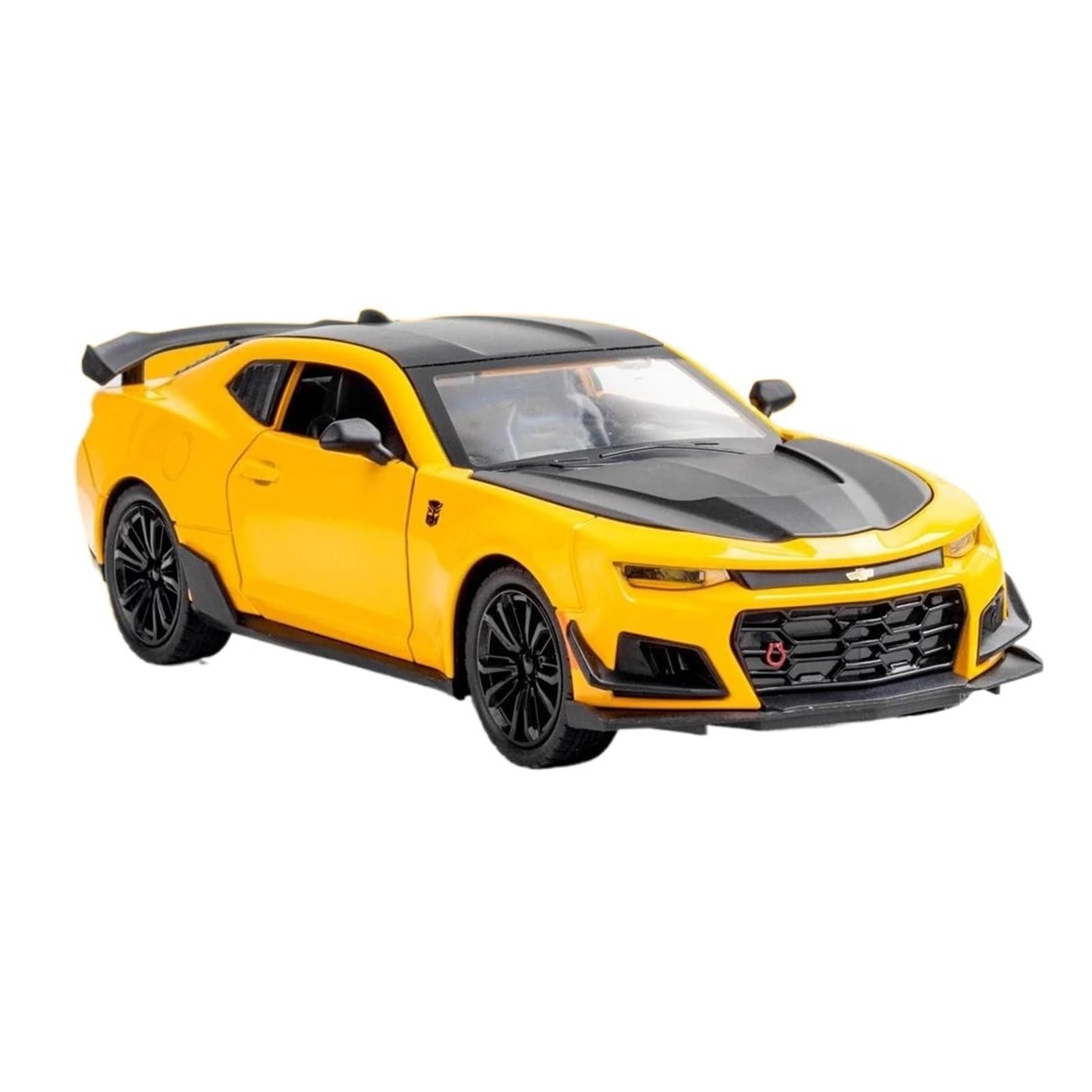 Miniature Replica Car Model 1:24 For Chevrolet Camaro Mini Simulation Alloy Die-cast Home Model Car Creative Ornaments Decoration Scale Die-cast Vehicle(Yellow)