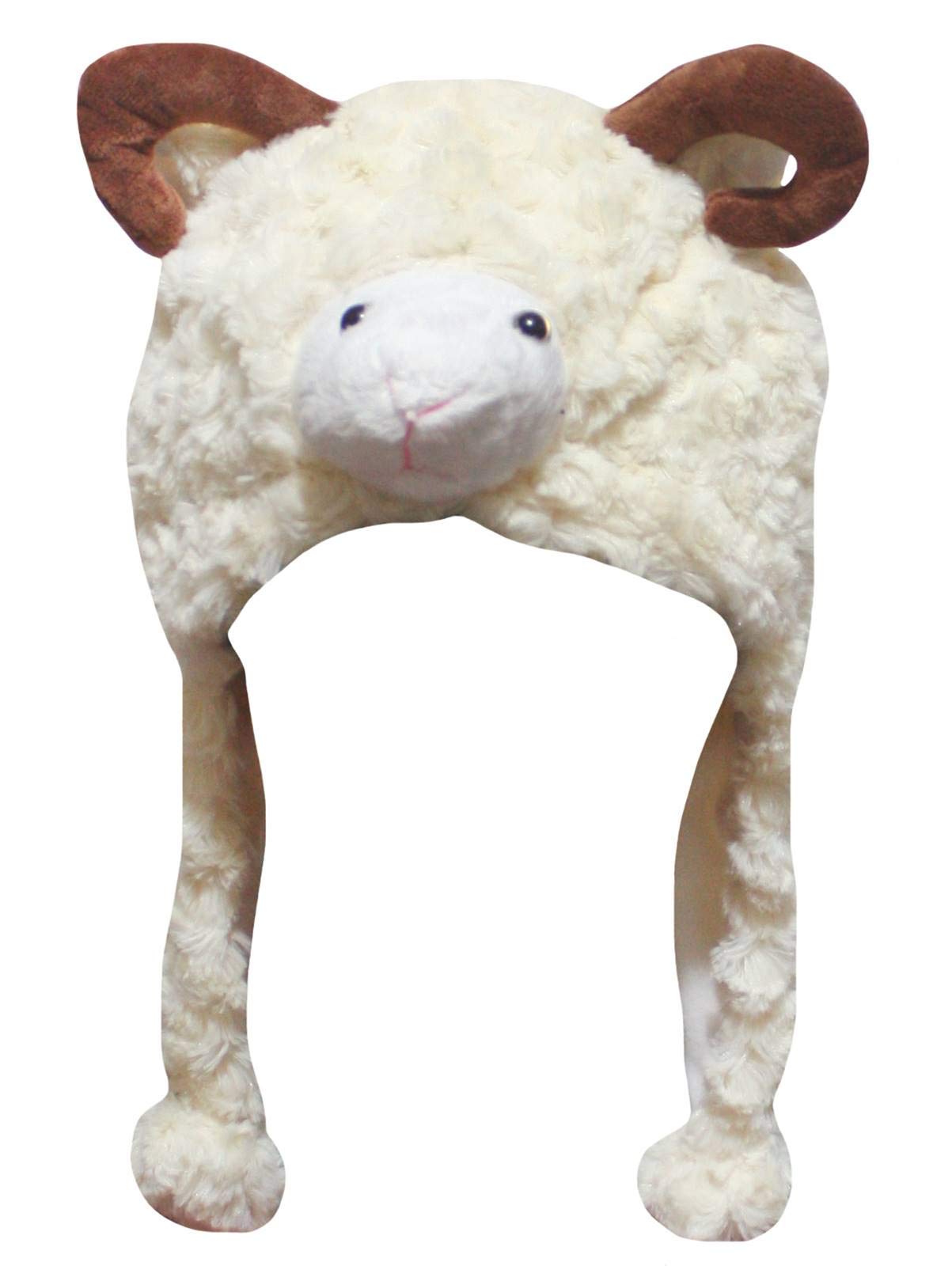 Petitebelle Sheep Warm Hat (Beige, One Size)