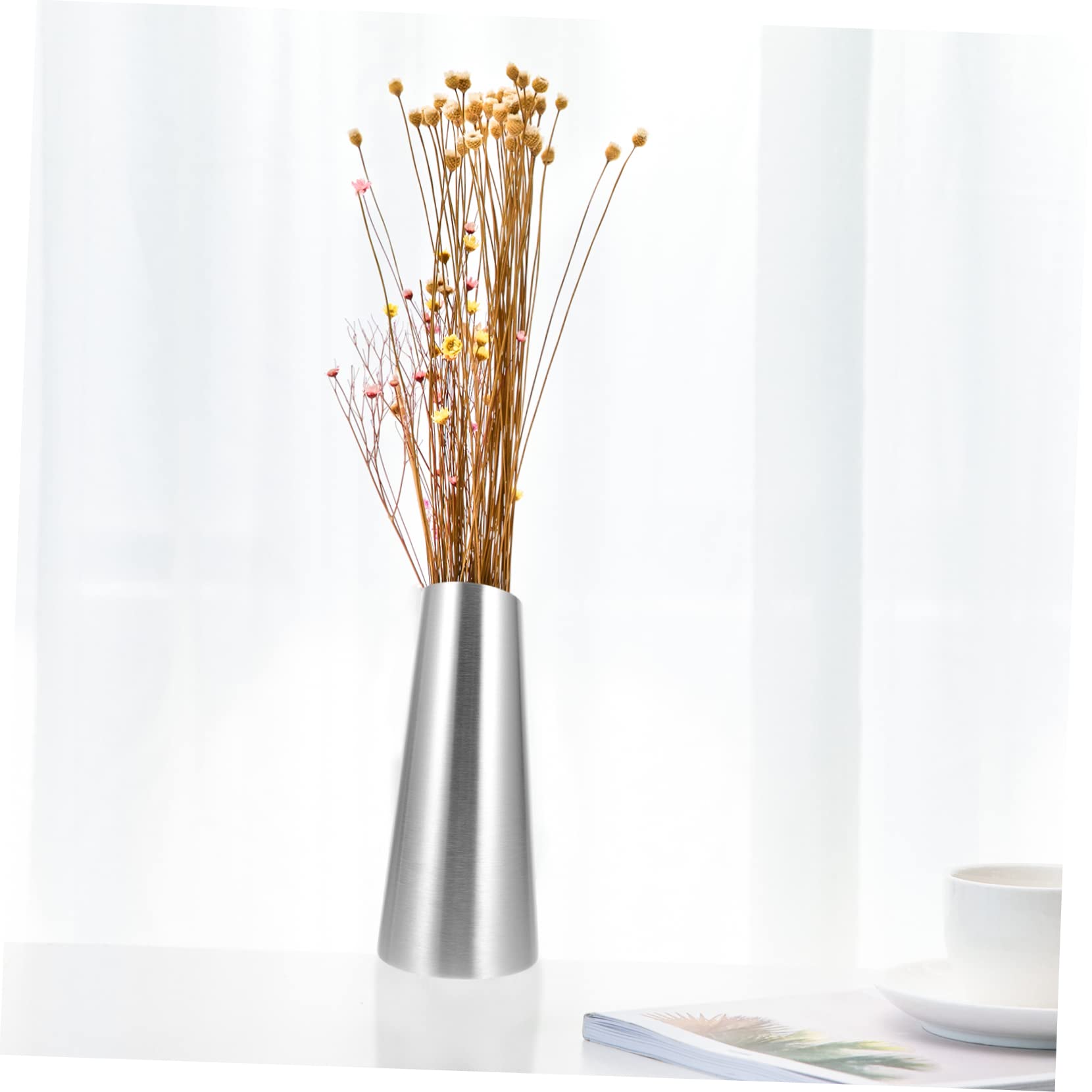 Amazon.co.jp: MUSISALY 花瓶 ステンレススチール 洗練された