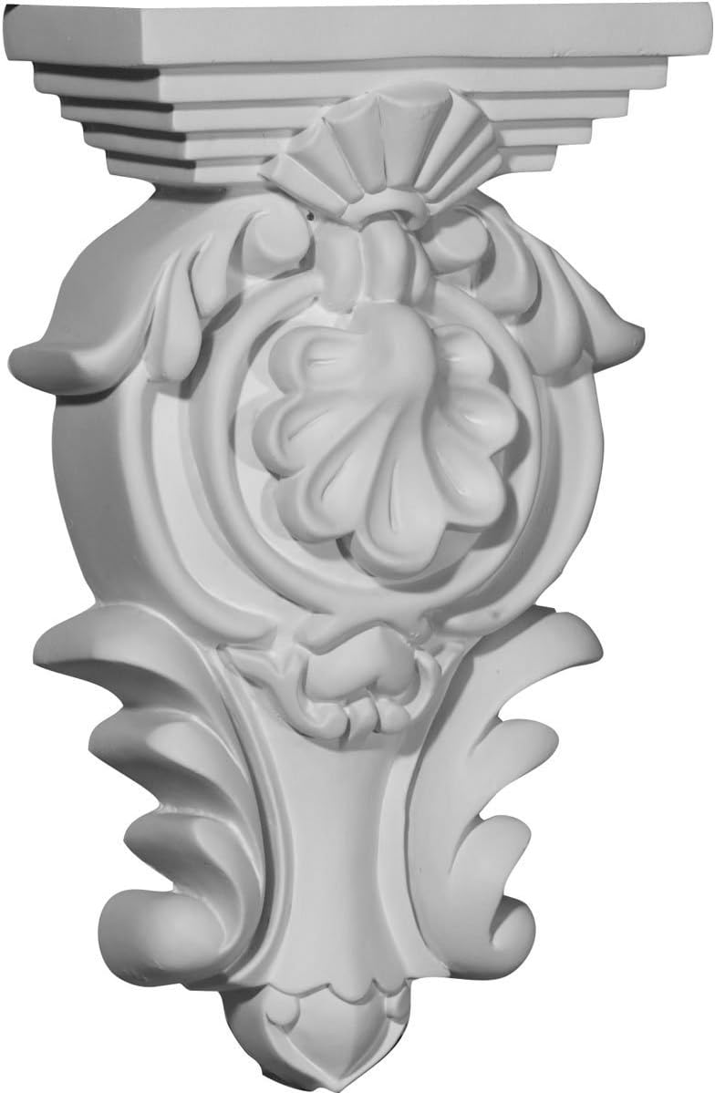 Ekena Millwork COR05X02X09MO 5 1/2-Inch W x 2 3/4-Inch D x 9 3/8-Inch H Royal Leaf Corbel