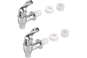 16mm Push Style Beverage Tap Spigot 2-Pack Compatible with Beverage Dispenser Carafe