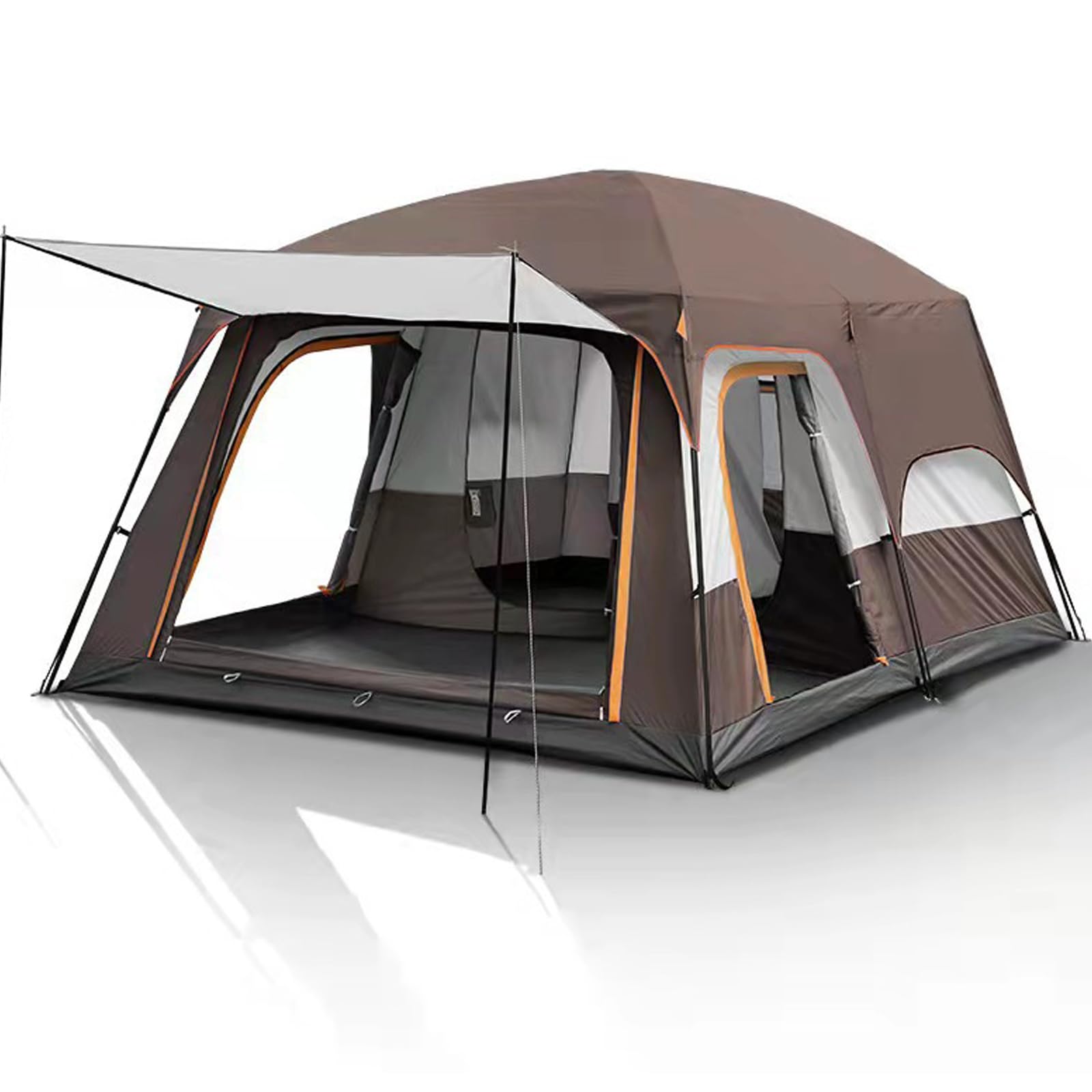 Tienda de campaña impermeable para 3-12 personas, espaciosa casa familiar con sala de estar y vestuario, tienda portátil al aire libre para senderismo y fiestas,
