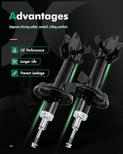 Miniatura 2 de SCITOO - Amortiguador delantero para Honda compatible con amortiguadores Honda Odyssey 2011-2012 3340098 72560 3340099 72561 - Juego de 2 piezas