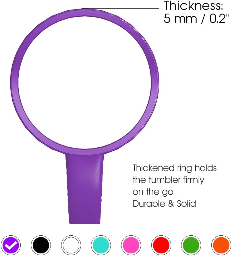 EVERIE Handle Compatible with YETI Tumbler Handle 20 Oz (20 Oz, Purple)