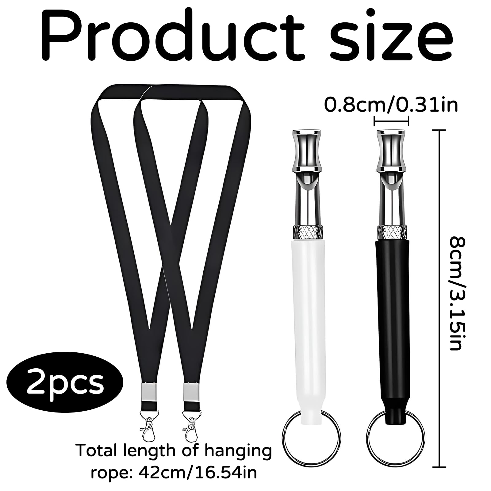 2 Pièces De Sifflet Chien,Sifflet Ultrason Chien Anti Aboiement,Sifflet pour Chien pour Le Rappel, Sifflet Ultrason Chien Anti Aboiement, RéGlable Sifflet Ultrason Chien, avec LanièRe.