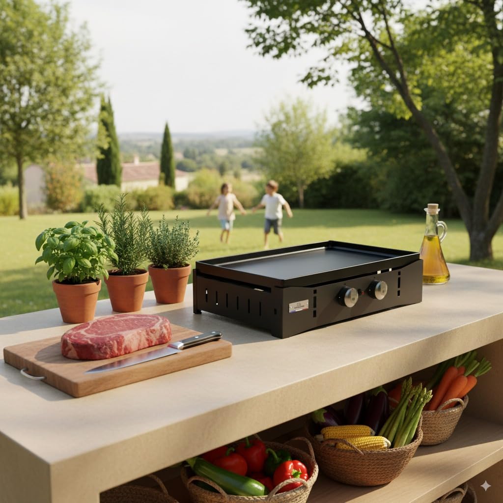 LE MARQUIER Grillplatte Ora Gas 260, schwarz