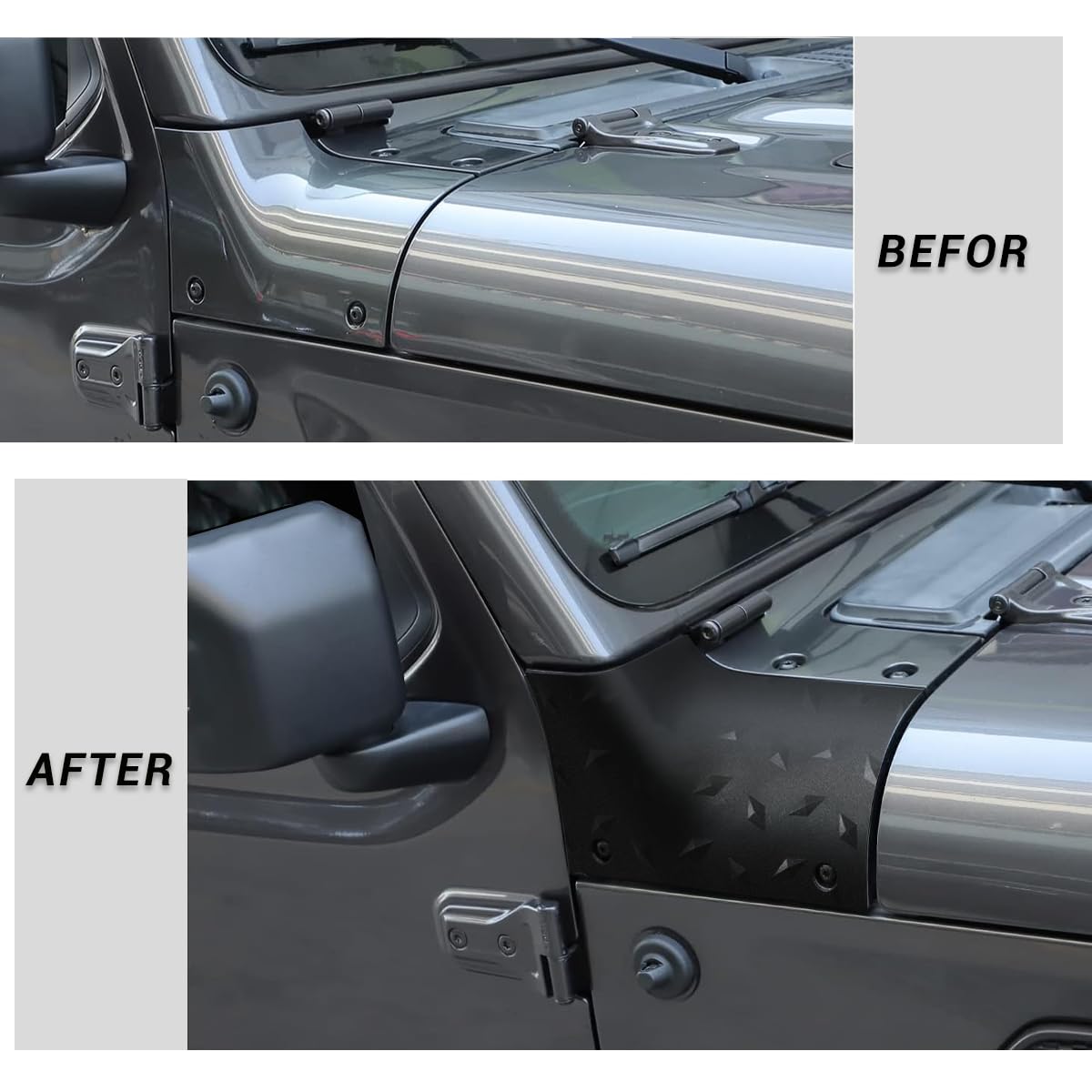 Supreme Truck Body Style Left Hand/Driver/Roadside Side Front Corner Cap Complete Kit 2008-2017 Models # 116405KIT